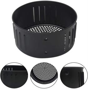 img 3 attached to 🍳 Non-Stick Air Fryer Replacement Basket for Healthier Cooking - Kitchen Roasting Tin with Drainage for Oil-Free Baking