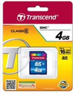 transcend 4 gb class 6 sdhc flash memory card - best performance and storage for digital devices: ts4gsdhc6 logo