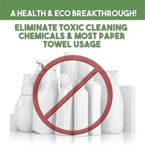 img 1 attached to 🌿 Nano Towels - Revolutionary 4-Pack Eco-Fabric for Unmatched Surface Cleaning Without Chemicals! Say Goodbye to Toxic Chemicals and Paper Towels - Nano Blue, 8x8-Inch Size