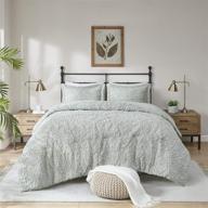 🛏️ madison park norfolk super soft plush faux fur paisley blush luxury bedding set – full/queen grey comforters for bedroom logo