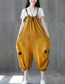 img 2 attached to Flygo Women's Clothing: Overalls Jumpsuits Rompers for Women's Fashion