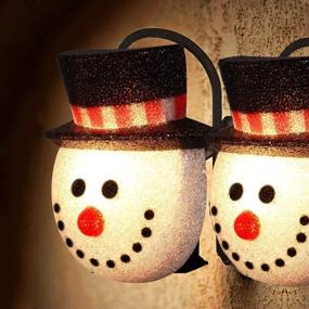 img 4 attached to ☃️ Christmas Snowman Porch Light Covers - Pack of 2