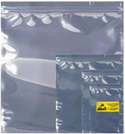 🛍️ 40pcs of daarcin anti static resealable bags - mixed sizes (11x13in/28x33cm), including antistatic labels for hard drive hdd and electronic device logo