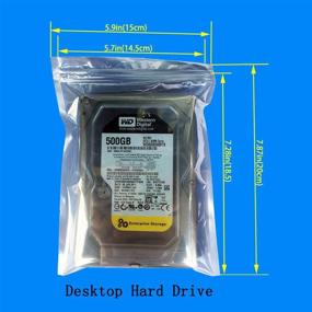 img 2 attached to 🛍️ 40pcs of Daarcin Anti Static Resealable Bags - Mixed Sizes (11x13in/28x33cm), Including Antistatic Labels for Hard Drive HDD and Electronic Device