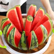 🍉 12-in-1 extra large stainless steel watermelon slicer with silicone handle - as seen on tv logo