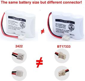 img 1 attached to QBLPOWER Rechargeable Battery Pack of 2 - BT-17333 BT-27333 Handset Telephone 🔋 Battery 2/3AA 3.6V NI-CD Compatible with Cordless Phones: BT17333, BT27333, BT-17233, BT17233, BT-163345, CS5121