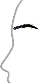 img 2 attached to Ritastephens 14k Solid Gold Eyebrow Ring Jewelry - 16 Gauge (Yellow/White) for Enhanced SEO