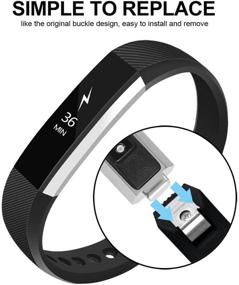 img 1 attached to 🏋️ POY Compatible Bands for Fitbit Alta/Alta HR - Stylish, Adjustable Sport Wristbands for Men and Women