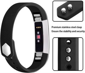 img 2 attached to 🏋️ POY Compatible Bands for Fitbit Alta/Alta HR - Stylish, Adjustable Sport Wristbands for Men and Women