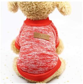 img 2 attached to 🐶 Warm Winter Puppy Shirt: Aibushishou Pet Dog Classic Knitwear Sweater - Soft Clothing for Small Dogs