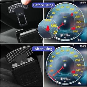 img 2 attached to 🚗 Enhance Your Car's Safety with 4 PCS Car Seat Belt Clip - Auto Metal Seat Belt Buckle (6PCS)