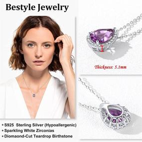 img 1 attached to Bestyle Flattering Alexandrite Necklaces Hypoallergenic