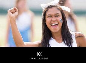 img 2 attached to Kenz Laurenz Glitter Cheer Bows - Ideal Softball Gifts for Girls and Women Team: Complete Your Cheerleader Outfit with Strong Hair Ties and Ponytail Holder