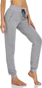 img 4 attached to SEVEGO Pockets Drawstring Workout Sweatpants Sports & Fitness for Team Sports