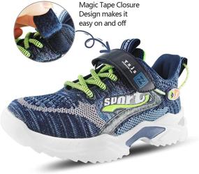 img 1 attached to TZJS Athletic Breathable Lightweight Numeric_12 Boys' Shoes