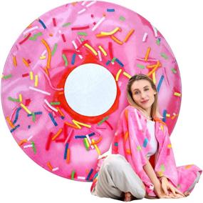 img 4 attached to Donut Blanket Double Blankets Realistic