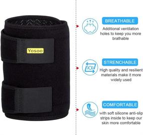 img 1 attached to 🦵 Adjustable Compression Sleeve with Anti-Slip Silicone Strips for Thigh Support - Prevent Leg Sprains, Strains, Tendonitis Injury, and Promote Recovery in Men and Women