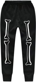 img 1 attached to Glowing Skeleton Ghost Pajamas: Boys Sleepwear for Halloween - Size 2-7T
