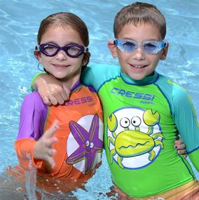 img 1 attached to 🦀 Cressi Silicone Swim Goggles for Kids ages 3-7 | CRAB Edition | Quality since 1946