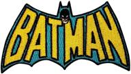 🦇 authentic dc comics batman tv logo iron on movie applique patch - licensed dc09 logo