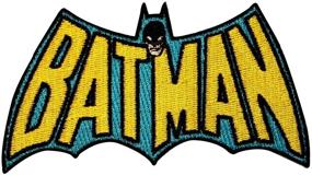 img 1 attached to 🦇 Authentic DC Comics Batman TV Logo Iron On Movie Applique Patch - Licensed DC09