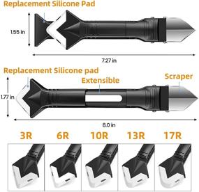 img 2 attached to 🔧 Нержавеющие рабочие инструменты для герметизации и отделки силиконом: достигните идеальных результатов герметизации