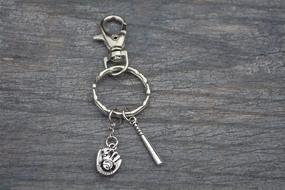 img 1 attached to Коллекция Infinity Baseball Keychain Jewelry