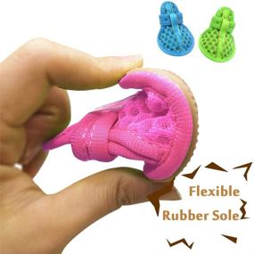 img 3 attached to 🐾 SUNFURA Dog Shoes Pet Boots: Breathable and Comfortable Mesh Sandals with Anti-Slip Sole - Ideal Paw Protection for Summer Activities