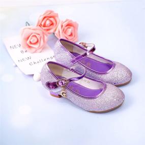 img 1 attached to 🌸 ALPHELIGANCE Sparkle Princess Flower Girls' Wedding Shoes in Flats