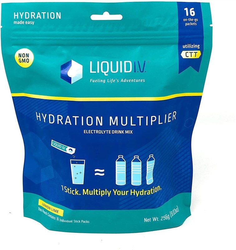 liquid lemon hydration pouch sticks 로고