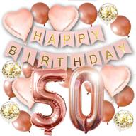 50th birthday decorations balloons confetti logo
