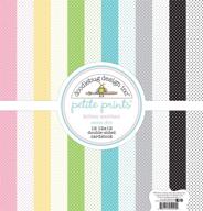 🎨 doodlebug petite prints double-sided cardstock 12x12 12/pk - multicolor craft paper for creative projects logo