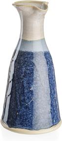 img 2 attached to 🏰 Authentic Castle Arch Pottery Wine Jug: Handcrafted in Ireland, 600ml Volume, 8 Inches Height, Celtic Spiral Symbol (Blue)