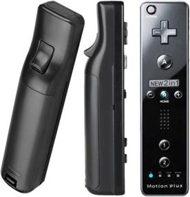 img 1 attached to Enhance your Wii/Wii U Experience with the Mini Kitty Motion Plus Controller & Case (Black)
