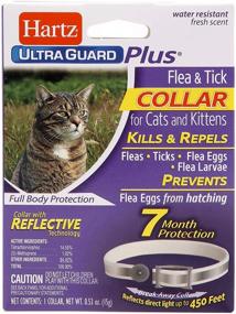 img 4 attached to 🐱 Ошейник Hartz UltraGuard Plus Reflective от блох и клещей: Оптимальная защита для кошек и котят