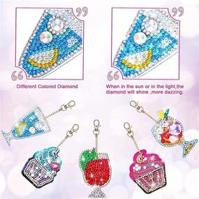 img 2 attached to Diamond Painting Keychain Handmade Diamonds