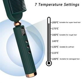 img 3 attached to Straightener Anti Scald Temperature Frizz Free Professional