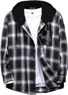devil king lightweight flannel jackets for men's clothing and active wear logo