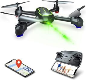 img 4 attached to 📸 High-Quality GPS Camera Drones for Beginners & Adults - LooLinn, FPV RC Drone Quadcopter with Full HD 1080p Live Video, 16-minute Flight Time, Follow Me, GPS Auto Return Home