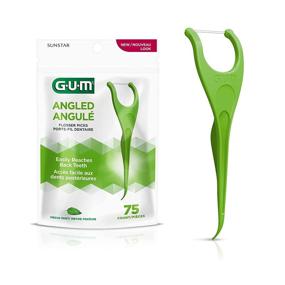 img 4 attached to 🦷 GUM Angled Flossers, Fresh Mint, Pack of 75 for Effective Oral Care