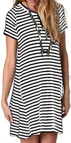 img 1 attached to Alaster Womens Casual Striped Dresses Women's Clothing for Dresses