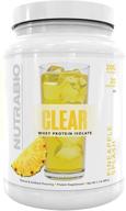 🍍обновляющий ананасовый всплеск nutrabio clear whey protein isolate для мужчин и женщин, без гмо, без лактозы - 20 порций логотип