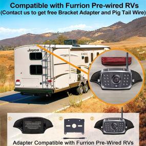 img 1 attached to DoHonest- V23: HD 1080P RV Wireless Backup Camera with 2 Rear View Cameras, 7‘’ DVR Touch Key Monitor and Stable Digital Signals - Perfect for Furrion Pre-Wired RV, Trailer, Truck, 5th Wheel!