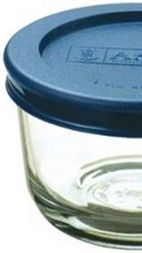 img 2 attached to 🍽️ Anchor Hocking 1-Cup Round Food Storage Containers: Set of 6 Clear Glass Containers with Blue Plastic Lids - Keep Your Leftovers Fresh!