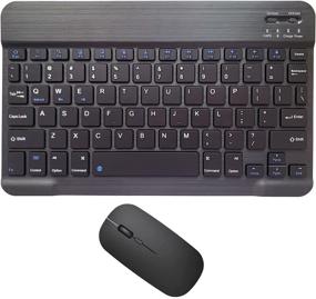 img 4 attached to Rechargeable Bluetooth Keyboard Ultra Slim Portable