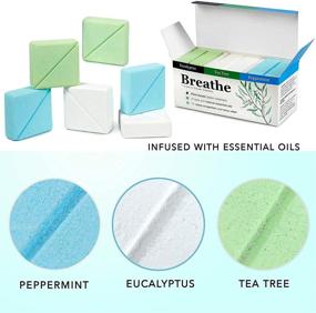 img 2 attached to InYourNature BREATHE Shower Steamers: Eucalyptus, Peppermint & Menthol and Tea Tree, 6 x Aromatherapy Shower Tablets with Organic Essential Oils