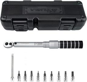 img 4 attached to 🔧 Venzo 1/4 Inch Driver Click Torque Wrench Set - 2 to 15 Nm - Compact Adjustable Tool for MTB, Road Bike, Motorcycle - Complete Kit with Bits Included