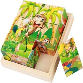 img 1 attached to 🧩 Elecnewell Wooden Puzzle: Engaging Teaser for Toddlers