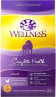 🐶 wellness complete health dry dog food: all-natural, usa-made, no fillers or artificial ingredients, packed with essential nutrients and taurine logo