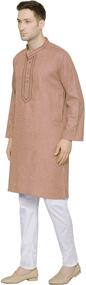 img 3 attached to 👕 Indian Men's Kurta Pajama by Maple Clothing: Clothing and Sleep & Lounge Wear